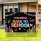 Welcome Back To School Yard Signs with Metal Stakes First Day of School Outdoor Decorations Waterproof Lawn Sign Cards For Greeting Students Kids back to School Party Decoration and Supplies